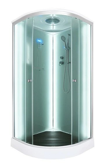 Душевая кабина Deto D09S 90х90х220 с контурной подсветкой