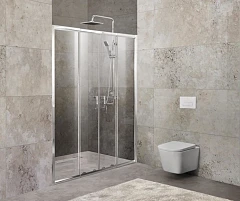 Душевая дверь в нишу BelBagno UNIQUE-BF-2-170/200-C-Cr 170/200*190 стекло прозрачное без поддона