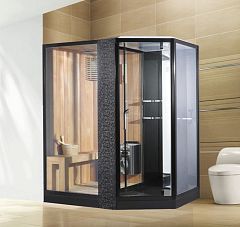 Финская сауна Orans Diamond SR-89103LS Black 180*130*220 L