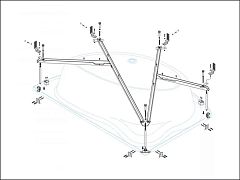 Каркас для ванны Cezares Tebe 150*100 R (приобретается в комплекте с ванной)