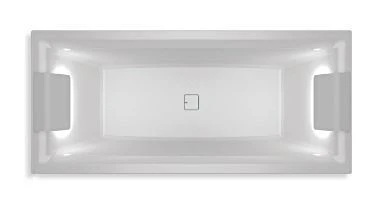 Встраиваемая акриловая ванна Riho Still Square Led 170х75 LR с подсветкой подголовников и сифоном