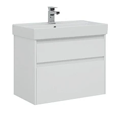 Тумба с раковиной Aquanet Nova Lite 75 белый глянец (2 ящика) (раковина Латина 75) Тумба с раковиной Aquanet Nova Lite 75 белый глянец (2 ящика) (раковина Латина 75)