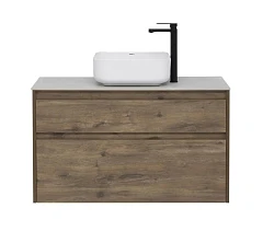 Тумба с раковиной Aquanet Nova Lite 100 дуб рустикальный (2 ящика) (раковина City-1) Тумба с раковиной Aquanet Nova Lite 100 дуб рустикальный (2 ящика) (раковина City-1)