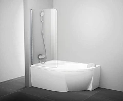 Шторка на ванну Ravak CVSK1 160/170 L профиль белый, стекло Transparent для ванн Rosa Шторка на ванну Ravak CVSK1 160/170 L профиль белый, стекло Transparent для ванн Rosa