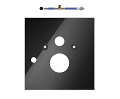 Нижняя панель Tece Lux для установки унитаза Geberit Sela черная Нижняя панель Tece Lux для установки унитаза Geberit Sela черная
