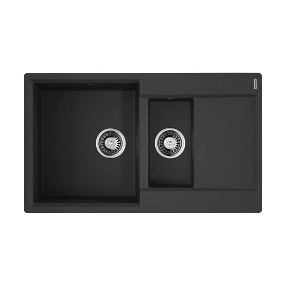 Кухонная мойка Omoikiri Daisen 86*51 гранитная крошка черная полуторная с крылом