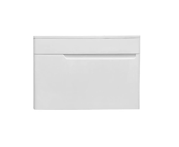 Тумба с раковиной Эстет Kare Luxe 70 белая/на выбор подвесная 1 ящик