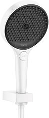 Душевая лейка Hansgrohe Rainfinity 130 26851700 с держателем и шлангом 160см белая матовая Душевая лейка Hansgrohe Rainfinity 130 26851700 с держателем и шлангом 160см белая матовая
