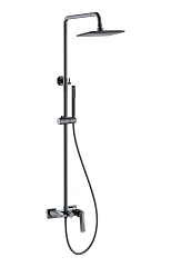 Душевая стойка Boheme Venturo 378-SGM с изливом графит глянец