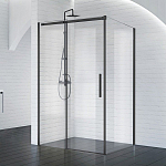 Душевой уголок BelBagno Acqua AH-1-130/90-C-NERO 130*90*195 профиль черный матовый без поддона Душевой уголок BelBagno Acqua AH-1-130/90-C-NERO 130*90*195 профиль черный матовый без поддона