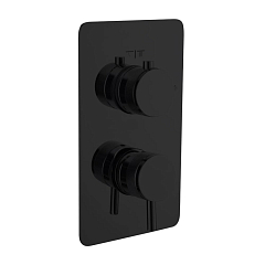Смеситель Boheme Cell 135-2-B для ванны и душа скрытый монтаж на 2 потребителя черный матовый