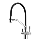 Смеситель Sancos Orta SC4008CH для кухни с функцией подключения фильтра хром/черный Смеситель Sancos Orta SC4008CH для кухни с функцией подключения фильтра хром/черный