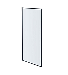 Душевая боковая стенка Aquatek AQ ARI WA 10020BL 100*200, для комбинации с дверью, профиль черный, стекло прозрачное