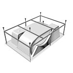 Каркас Vayer Kasandra 195х135 (приобретается в комплекте с ванной) Каркас Vayer Kasandra 195х135 (приобретается в комплекте с ванной)