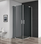 Душевой уголок Cezares SLIDER-A-2-80/90-GRIGIO-Cr 80/90*80/90*195 профиль хром стекло тонированное без поддона Душевой уголок Cezares SLIDER-A-2-80/90-GRIGIO-Cr 80/90*80/90*195 профиль хром стекло тонированное без поддона