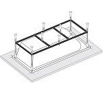 Каркас к прямоугольным ваннам VagnerPlast 180*80 (приобретается в комплекте с ванной) Каркас к прямоугольным ваннам VagnerPlast 180*80 (приобретается в комплекте с ванной)