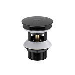 Сливной набор для раковины Aquatek AQ6002MB, матовый черный, с переливом Сливной набор для раковины Aquatek AQ6002MB, матовый черный, с переливом