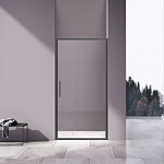 Душевая дверь в нишу Vincea Slim 8mm 100*195 профиль вороненая сталь L/R без поддона Душевая дверь в нишу Vincea Slim 8mm 100*195 профиль вороненая сталь L/R без поддона