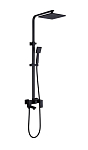 Душевая стойка ABBER Daheim AF8216B с изливом, черная матовая