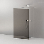 Душевая перегородка Cezares LIBERTA-L-2-110-120-GR-Cr Walk-in 110*120*195 L/R с возможностью двустороннего входа, стекло графит, профиль хром без поддона Душевая перегородка Cezares LIBERTA-L-2-110-120-GR-Cr Walk-in 110*120*195 L/R с возможностью двустороннего входа, стекло графит, профиль хром без поддона