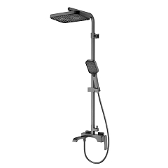 Душевая стойка Raglo R02.24.09 с изливом графит Душевая стойка Raglo R02.24.09 с изливом графит