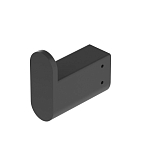 Крючок Cezares Stylus STYLUS-HK-NOP черный матовый Крючок Cezares Stylus STYLUS-HK-NOP черный матовый