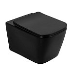 Подвесной унитаз BelBagno Ardente-C BB3202CHR-MB 36*52 безободковый черный матовый Подвесной унитаз BelBagno Ardente-C BB3202CHR-MB 36*52 безободковый черный матовый