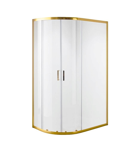 Душевое ограждение Niagara Nova NG-6421-08 GOLD 120*80*195 L/R полукруг, двери раздвижные без поддона