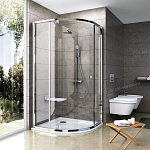Душевой уголок Ravak Pivot PSKK3-100 100*100*190 профиль глянцевый хром, стекло Transparent без поддона Душевой уголок Ravak Pivot PSKK3-100 100*100*190 профиль глянцевый хром, стекло Transparent без поддона