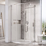 Душевой уголок Ravak Blix Slim BLSCP4-90 90*90*195 профиль глянцевый хром, стекло Transparent без поддона Душевой уголок Ravak Blix Slim BLSCP4-90 90*90*195 профиль глянцевый хром, стекло Transparent без поддона