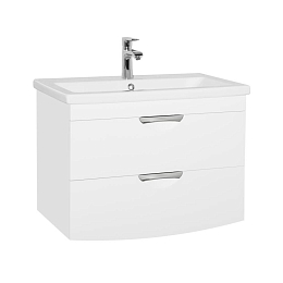 Тумба с раковиной Style Line Жасмин-2 80 Люкс подвесная белая Тумба с раковиной Style Line Жасмин-2 80 Люкс подвесная белая