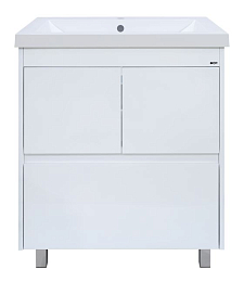 Тумба с раковиной Misty Алиса 58 напольная белая