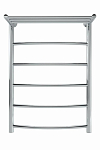 Водяной полотенцесушитель Indigo Arc 50*80 серебристый с полкой