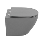 Подвесной унитаз BelBagno Colorato BB062CHR-GR/BB062SC-GR 36,5*49 серый безободковый с крышкой-сиденьем микролифт Подвесной унитаз BelBagno Colorato BB062CHR-GR/BB062SC-GR 36,5*49 серый безободковый с крышкой-сиденьем микролифт