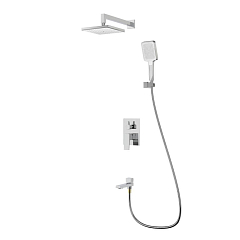 Душевой комплект Splenka S01.27 с изливом скрытый монтаж хром Душевой комплект Splenka S01.27 с изливом скрытый монтаж хром