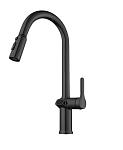Смеситель Knotlor Inspiration KN-100/BL для кухни с индикатором температуры черный матовый Смеситель Knotlor Inspiration KN-100/BL для кухни с индикатором температуры черный матовый