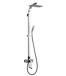 Душевая стойка Lemark Melange LM4962CW с изливом хром/белый Душевая стойка Lemark Melange LM4962CW с изливом хром/белый