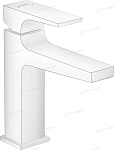 Смеситель Hansgrohe Metropol 32507700 для раковины с донным клапаном белый матовый Смеситель Hansgrohe Metropol 32507700 для раковины с донным клапаном белый матовый