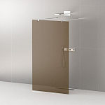 Душевая перегородка Cezares LIBERTA-L-2-90-120-BR-Cr Walk-in 90*120*195 L/R с возможностью двустороннего входа, стекло бронза, профиль хром без поддона