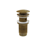Донный клапан для раковины AlcaPlast A392-ANTIC click/clack 5/4" цельнометаллический с большой заглушкой бронза-антик Донный клапан для раковины AlcaPlast A392-ANTIC click/clack 5/4" цельнометаллический с большой заглушкой бронза-антик