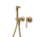 Гигиенический душ со смесителем Bronze DE Luxe 1760's 3253CG скрытый монтаж матовое золото