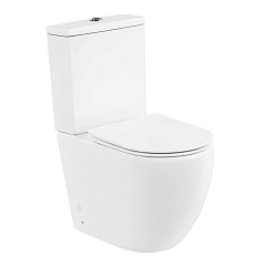Унитаз-компакт BelBagno Amanda BB051CPR/BB051SC 38,5*62 безободковый с крышкой-сиденьем микролифт
