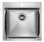 Кухонная мойка Paulmark Kroner PM215151-BS 51*51 сталь Кухонная мойка Paulmark Kroner PM215151-BS 51*51 сталь