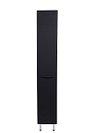 Пенал Style Line Бергамо 30 L с бельевой корзиной антискрейч черный матовый Пенал Style Line Бергамо 30 L с бельевой корзиной антискрейч черный матовый