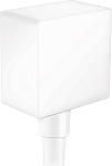 Шланговое подключение Hansgrohe FixFit Square 26455700 белый матовый Шланговое подключение Hansgrohe FixFit Square 26455700 белый матовый