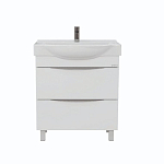 Тумба под раковину Onika Навиа 65 напольная белый глянец