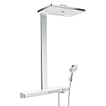 Душевая стойка Hansgrohe Rainmaker Select 460 с верхним душем и термостатом на 4 потребителей Душевая стойка Hansgrohe Rainmaker Select 460 с верхним душем и термостатом на 4 потребителей