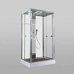 Душевая кабина AvaCan Z1912LED 120х90х220 с LED-подсветкой и гидромассажем матовая задняя стенка