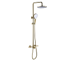 Душевая стойка Bronze DE Luxe Icon 80112CB с изливом матовое золото Душевая стойка Bronze DE Luxe Icon 80112CB с изливом матовое золото