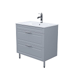 Тумба с раковиной Iddis Oxford 80 светло-серая Soft Touch (тактильный матовый) Тумба с раковиной Iddis Oxford 80 светло-серая Soft Touch (тактильный матовый)